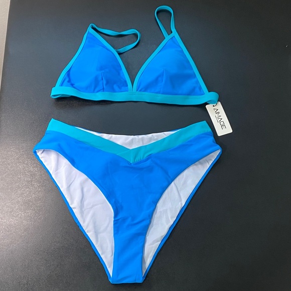 AIMAGE Other - Blue Bikini Set Bathing Suit Swimsuit